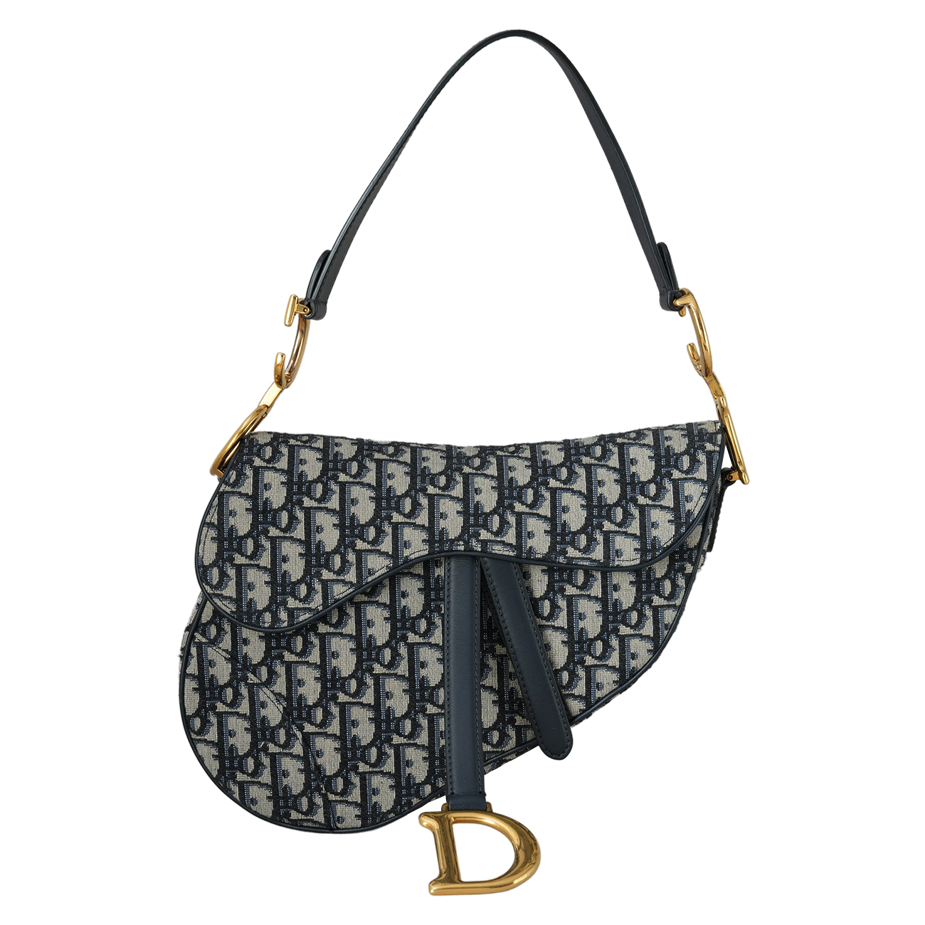CHRISTIAN DIOR(USED)크리스찬디올 오블리크 새들백 미듐 & 스트랩